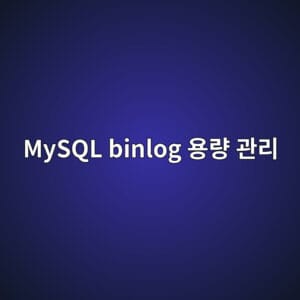 MySQL binlog 용량 관리
