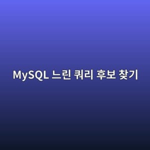MySQL 느린 쿼리 후보 찾기