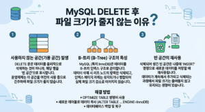 MySQL DELETE 후 파일 크기가 줄지 않는 이유